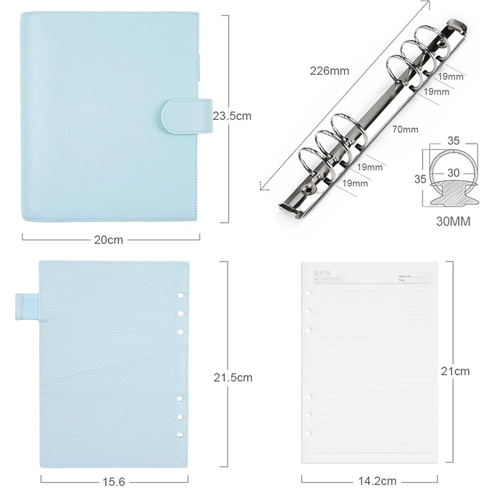 Amazon.co.jp: Moterm A5 Luxe リングプランナー 本革バインダー
